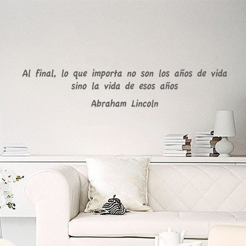 Vinilos Frase Lincoln