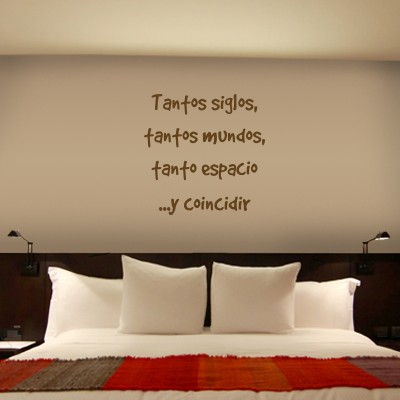 Vinilos frase Coincidir...