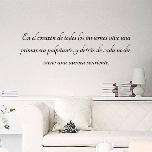 Vinilos frase "En el corazón...