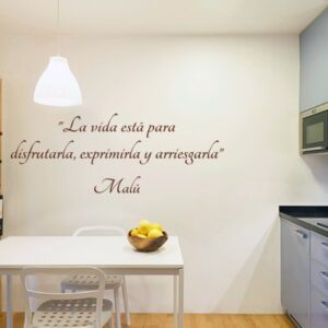 Vinilos frase "La vida está para disfrutarla..."