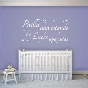 2096 Vinilos frase Brilla