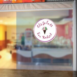 2098 Vinilo Circular Impreso Calado