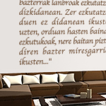 Vinilos Texto en Euskera