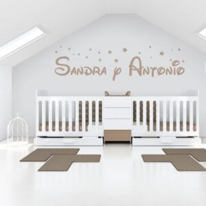 Vinilo Nombres Sandra y Antonio