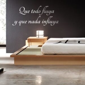 Vinilo texto Que todo fluya