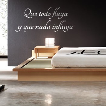 2159-1 Vinilo texto Que todo fluya