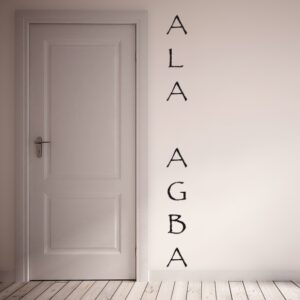 2164 Vinilo Texto Ala Agba