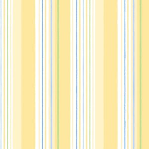 Papel Pintado Rayas Vainilla y Azul