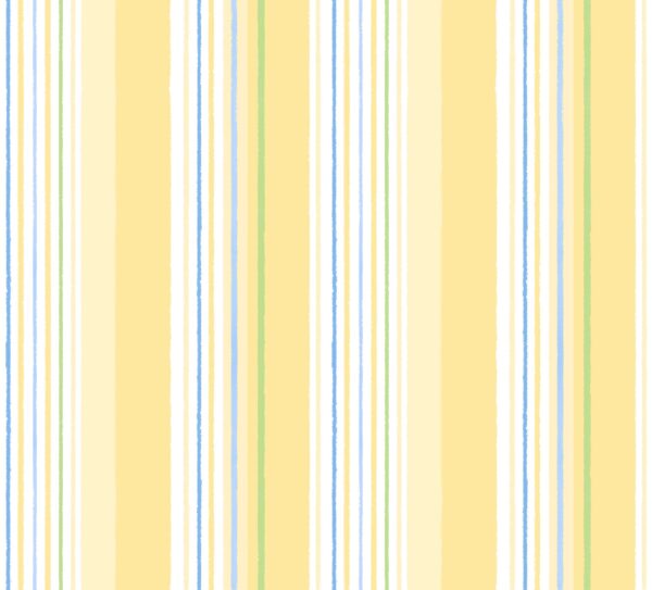 Papel Pintado Rayas Vainilla y Azul