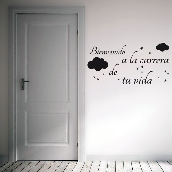 2225 Vinilos Bienvenido a la carrera...