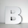 Letra B decorativa lisa