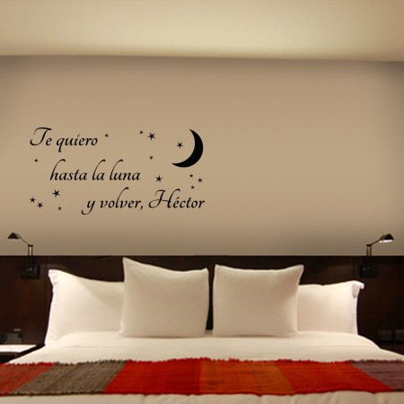 Vinilo personalizado "Te quiero..."