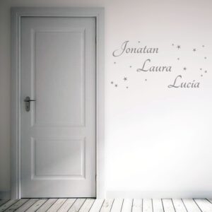 Vinilo personalizado 3 nombres