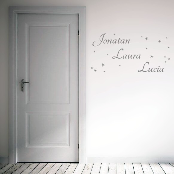 Vinilo personalizado 3 nombres