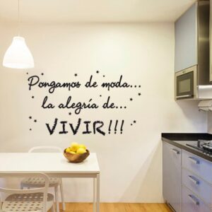 2263 Vinilo texto "Pongamos de moda..."