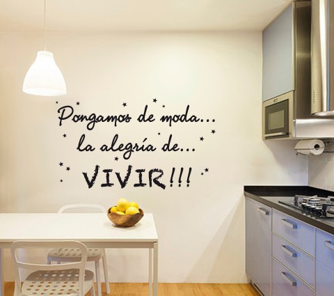 Vinilo texto "Pongamos de moda..."