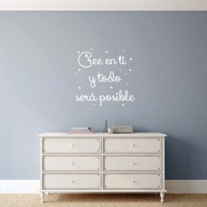 2264 Vinilo texto "Cree en ti..."