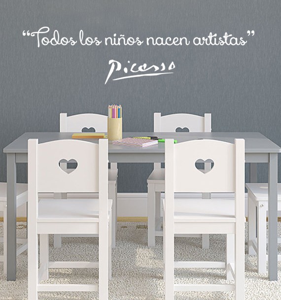 Vinilo Frase de Picasso