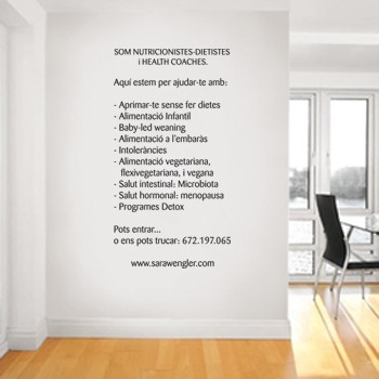 Vinilo Empresa Dietista