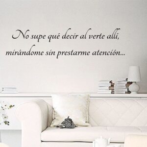 Vinilos Frase "No supe qué decir..."