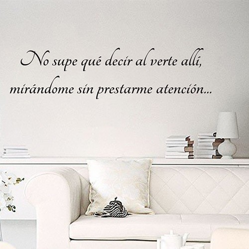 Vinilos Frase "No supe qué decir..."