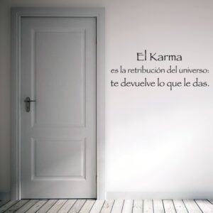Vinilo Frase El Karma