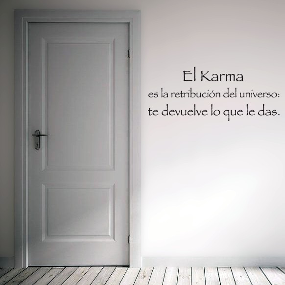 Vinilo Frase El Karma