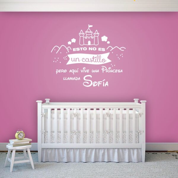 2325 Vinilos Princesa y castillo