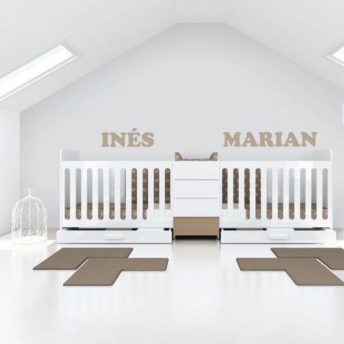 Vinilo nombres Inés y Marian