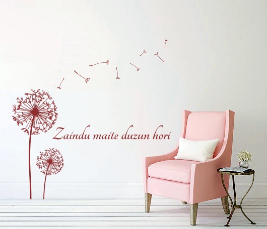 2356 Diente de Leon con frase en euskera