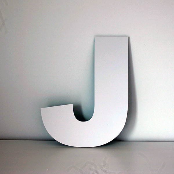 2415 Letra J decorativa lisa