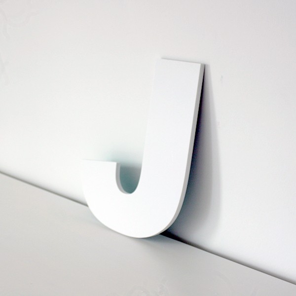 2416 Letra J decorativa lisa