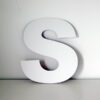 2433-2 Letra S decorativa lisa