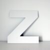Letra Z decorativa lisa