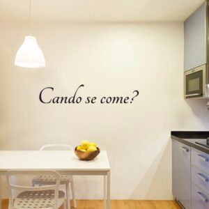 Vinilos en gallego Cando se come?