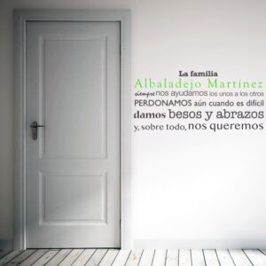Vinilo personalizado Familia
