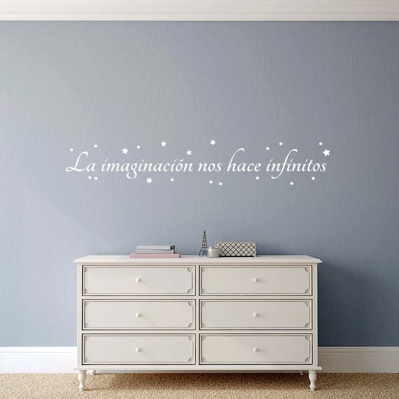 Vinilo frase La imaginación