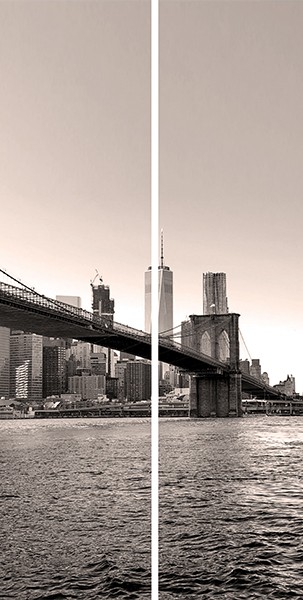 2511-3 Vinilo Foto Puente Brooklyn