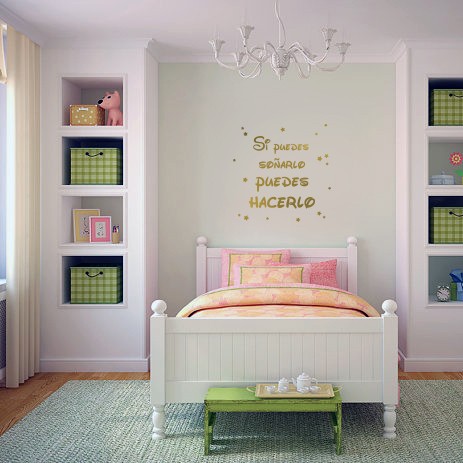 Vinilo frase "Si puedes soñarlo..."