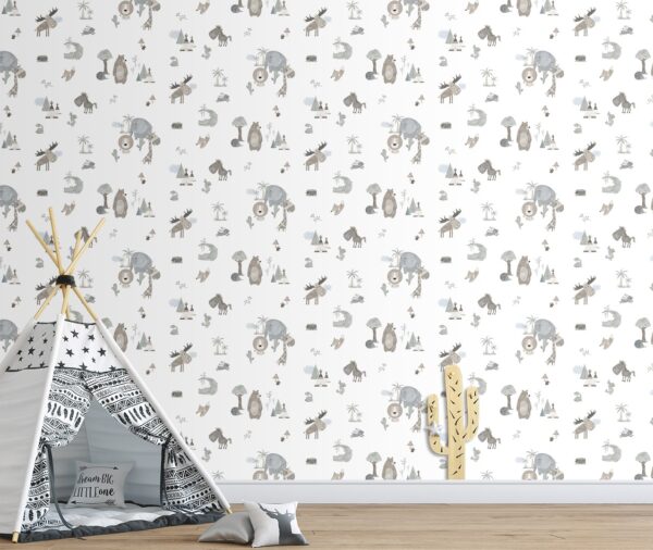 Papel Pintado Animales Infantiles