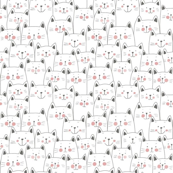 Papel Pintado Infantil gatitos