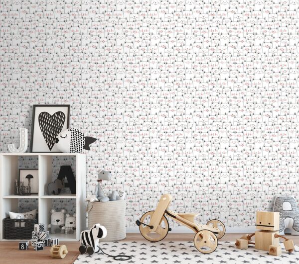Papel Pintado Infantil gatitos