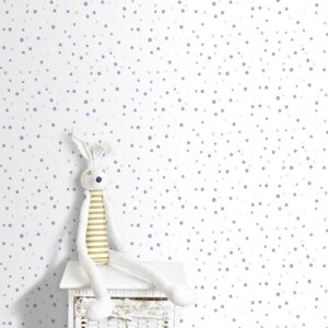 Papel Pintado Infantil circulitos morados