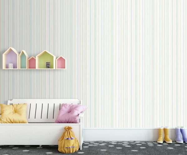 Papel Pintado Multiraya varios colores tonos Verdes