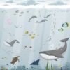 Papel Pintado Mural Infantil fondo marino tonos grises