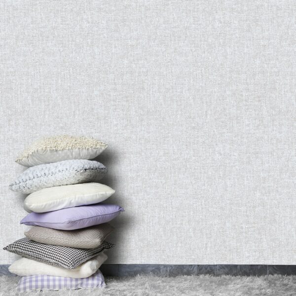 Papel pintado vinílico tela Rafia azul