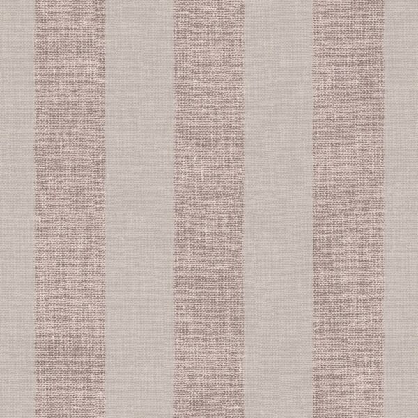 Papel pintado vinílico rayas tela Rafia marrón