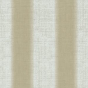 Papel pintado vinílico textura imitación tela Lino rayas verdes