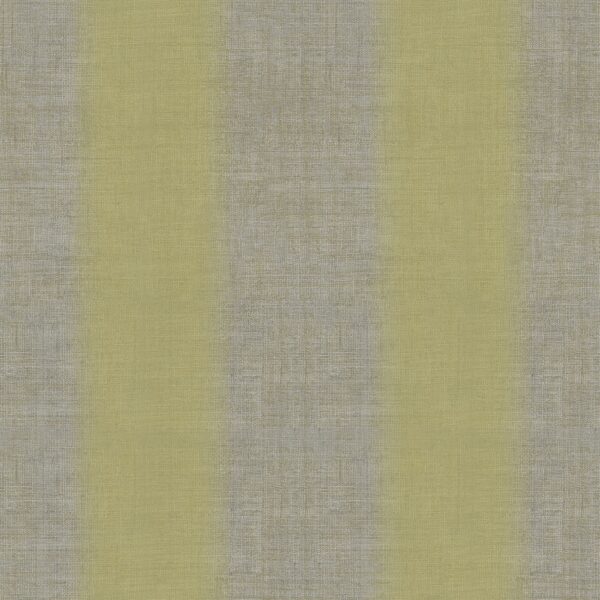 Papel pintado vinílico imitación textura tela Lino rayas verde oscuro