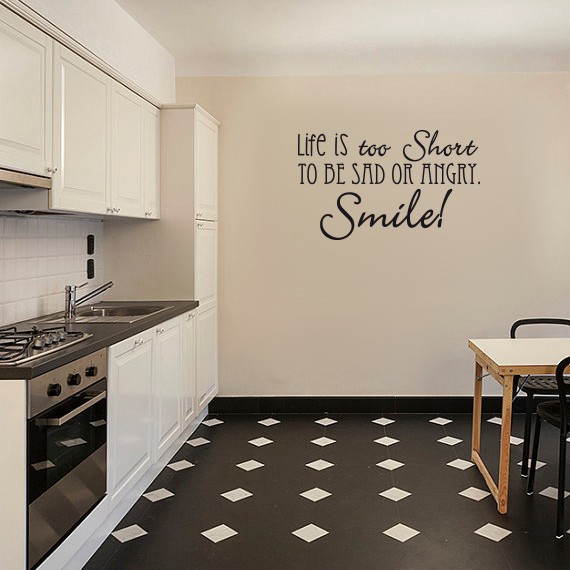 2767 Vinilo frase Smile!